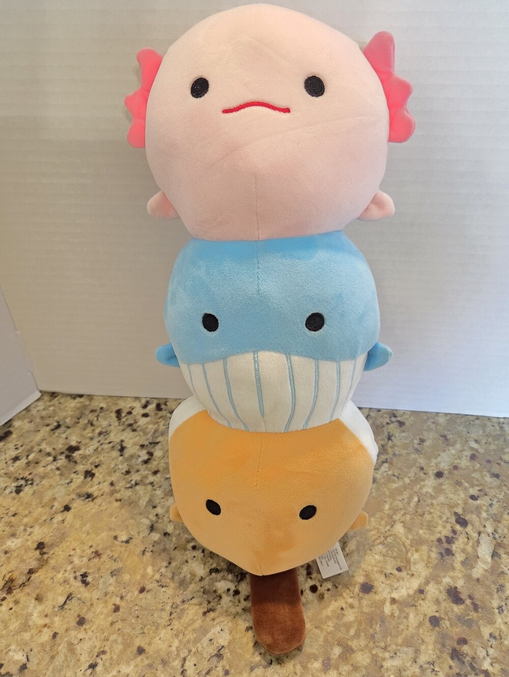 Takashoji Japanese Dango 16” Plush Axolotl Blue Whale Clownfish Popsicle Kawaii
